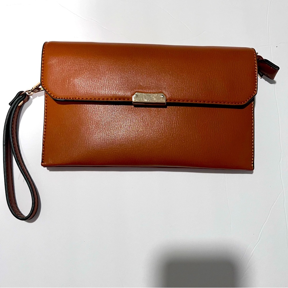 Clutch purse | women’s Brown Wristlet